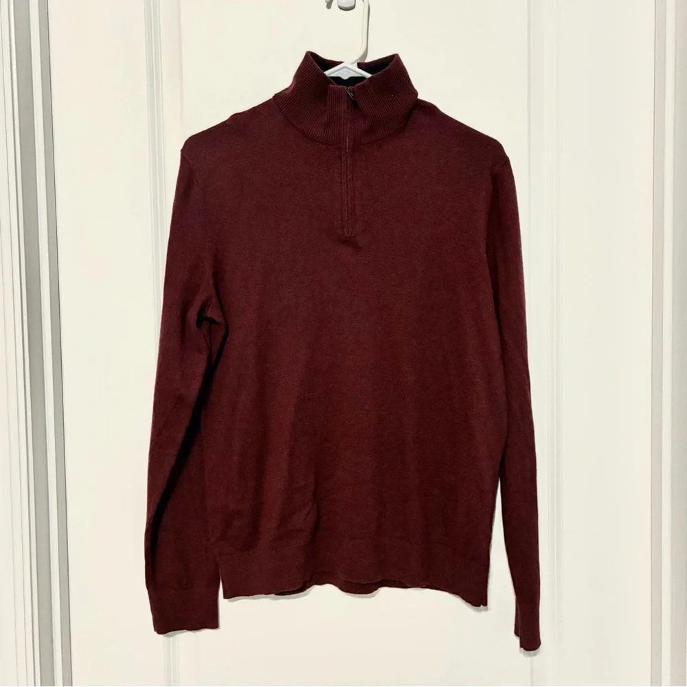 Banana Republic Burgundy Sweater Silk Blend Cashmere Blend Men’s Medium